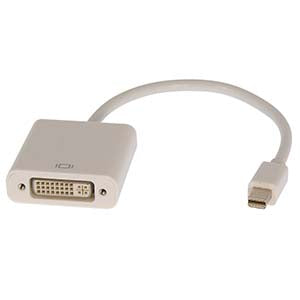 Mini DisplayPort (Thunderbolt) Male to DVI Female Adapter Mini DisplayPort (Thunderbolt) Male to DVI Female Adapter